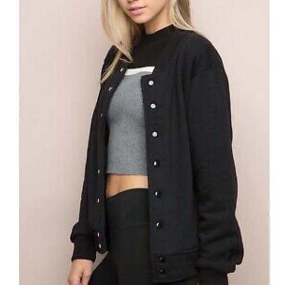 Brandy Melville ☀️ Bomber Sweatshirt - Picture 1 of 7